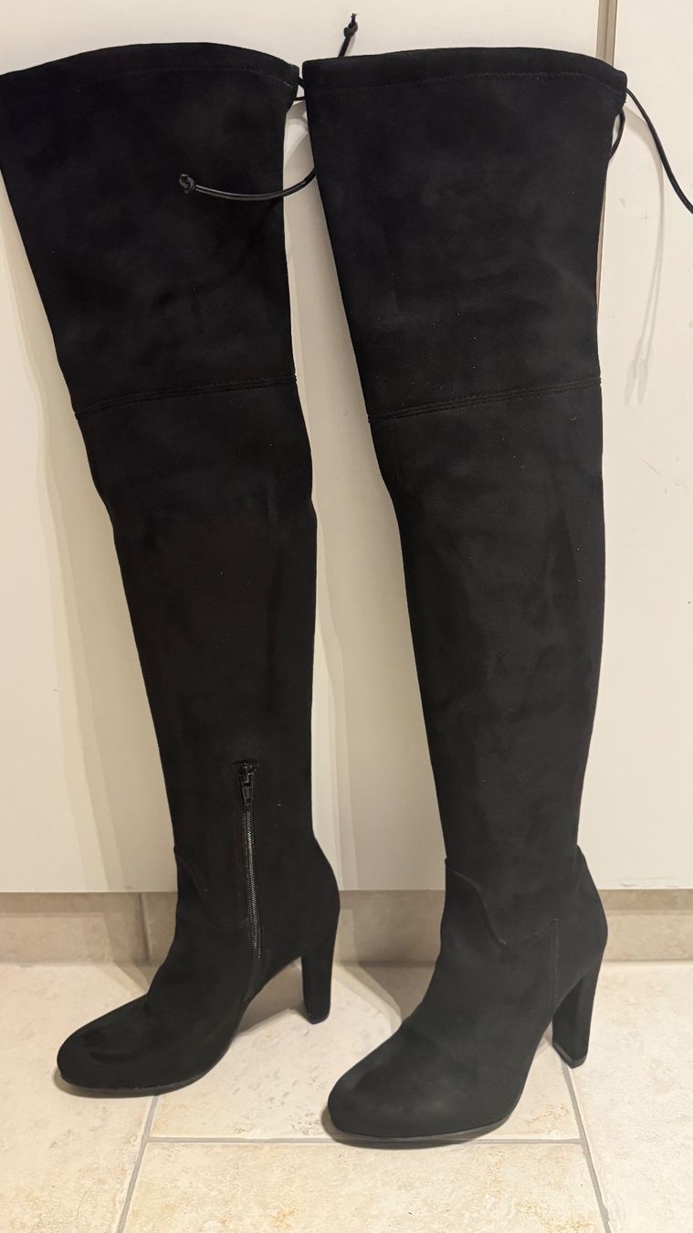 Buffalo Scarpe da donna: Overknee Stiefel, schwarz, Grösse 37 – Nuovo (secondo la descrizione) da Oberglatt ZH venduto da Crazymouse 1