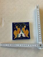 Piccola piastrella da appendere segno zodiacale "gemelli"