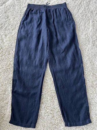 Leinenhose dunkelblau der Marke Gant, Grösse 164
