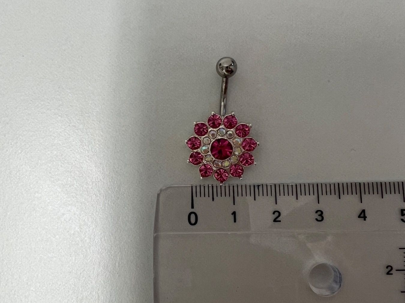 Piercingschmuck: Bauchnabelpiercing silber/pink ungetragen – Neu und originalverpackt aus Jona von n.ferrari 3
