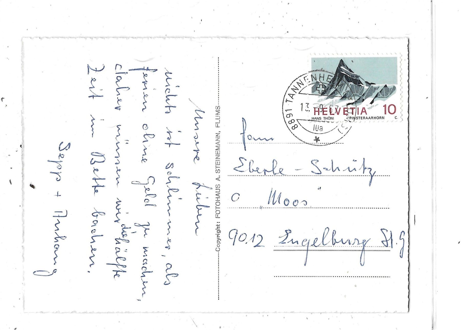 Cartoline postali: SG Flumserberg, Hotel Schwendiwiese – Usato da Schocherswil venduto da Wilare 1
