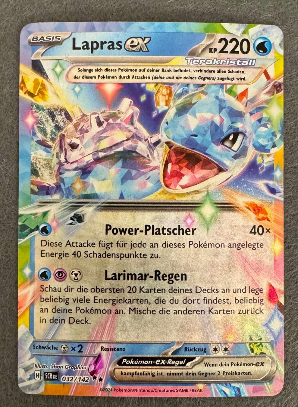 Pokémon Carte collezionabili: Pokemon Lapras EX 032/142 – Nuovo (secondo la descrizione) da Oensingen venduto da CSCollectors