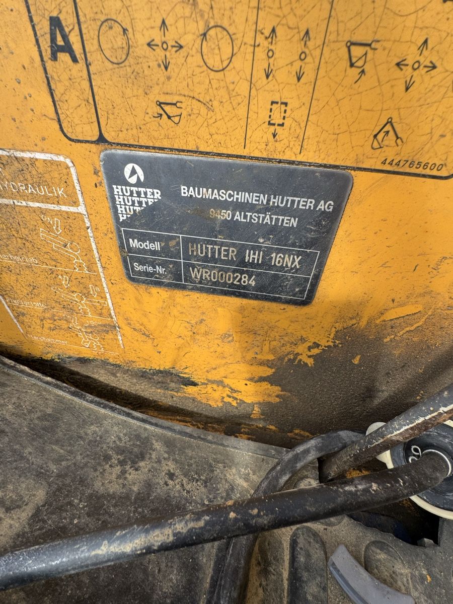 Hutter Bagger: HUTTER IHI 16NX Minibagger – Defekt aus Ersigen von Poketrade_Emmental 7