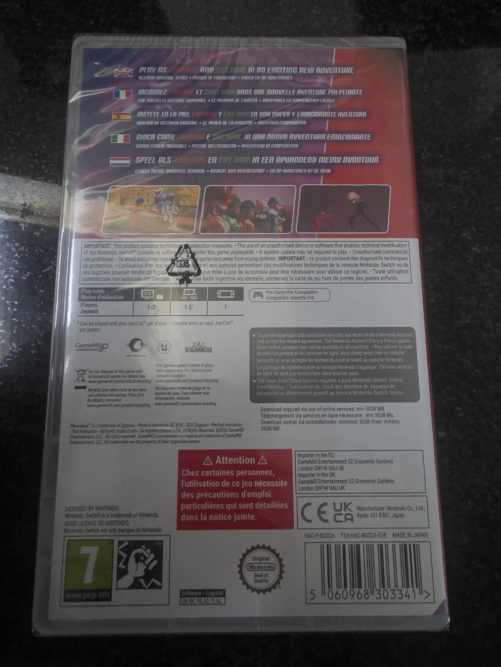 Giochi: Miraculous Paris Under Siege Switch – Nuovo e nell'imballaggio originale da Chavornay venduto da Crash37 1