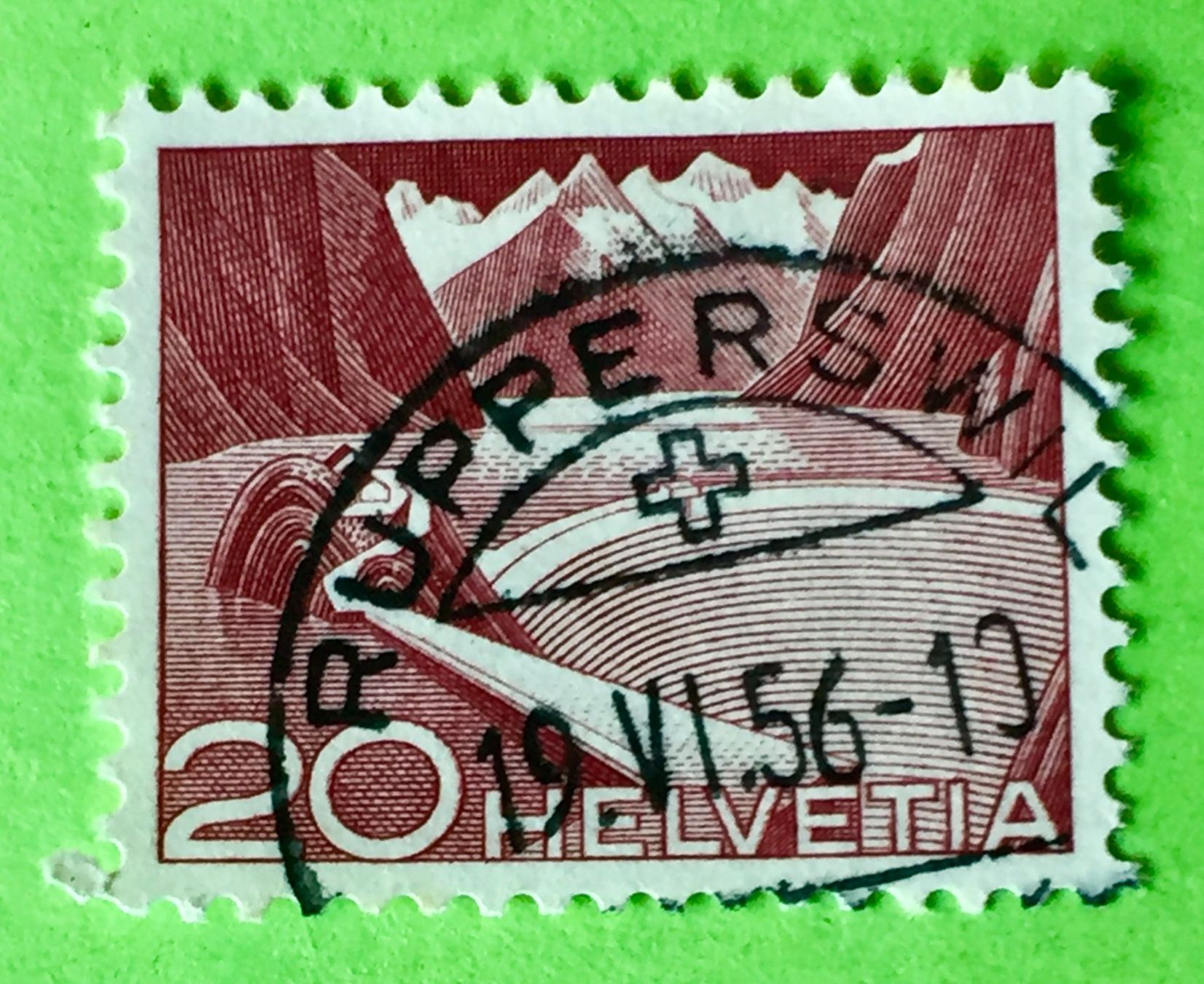 Tutti i francobolli: Nr.301A  mit gestempelt Technik und Landschaft 1949    – Usato da Aarau venduto da Billa007