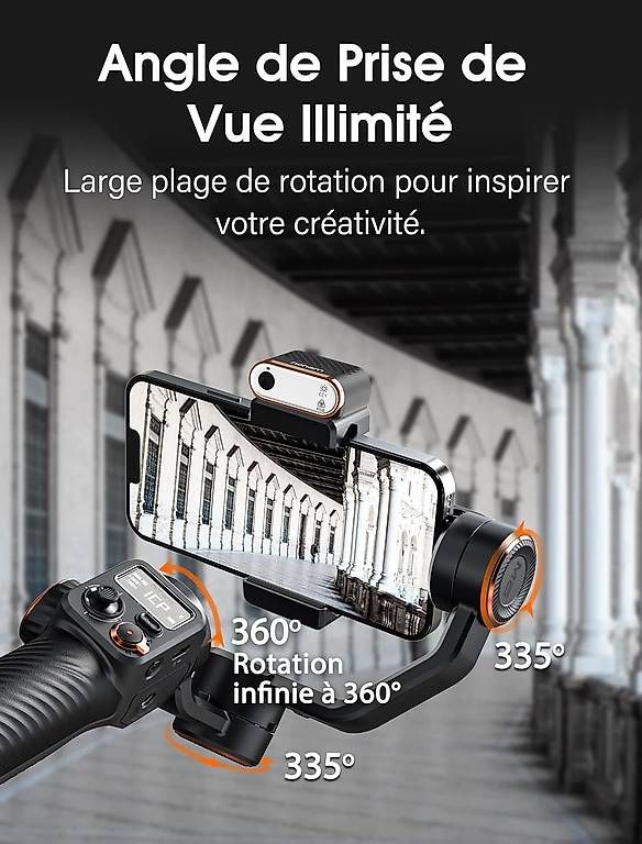 Action Cam: Stabilisateur Hohem iSteady M6 Kit, avec éclairage, noir – Gebraucht aus Les Paccots von jco_hrs6 3