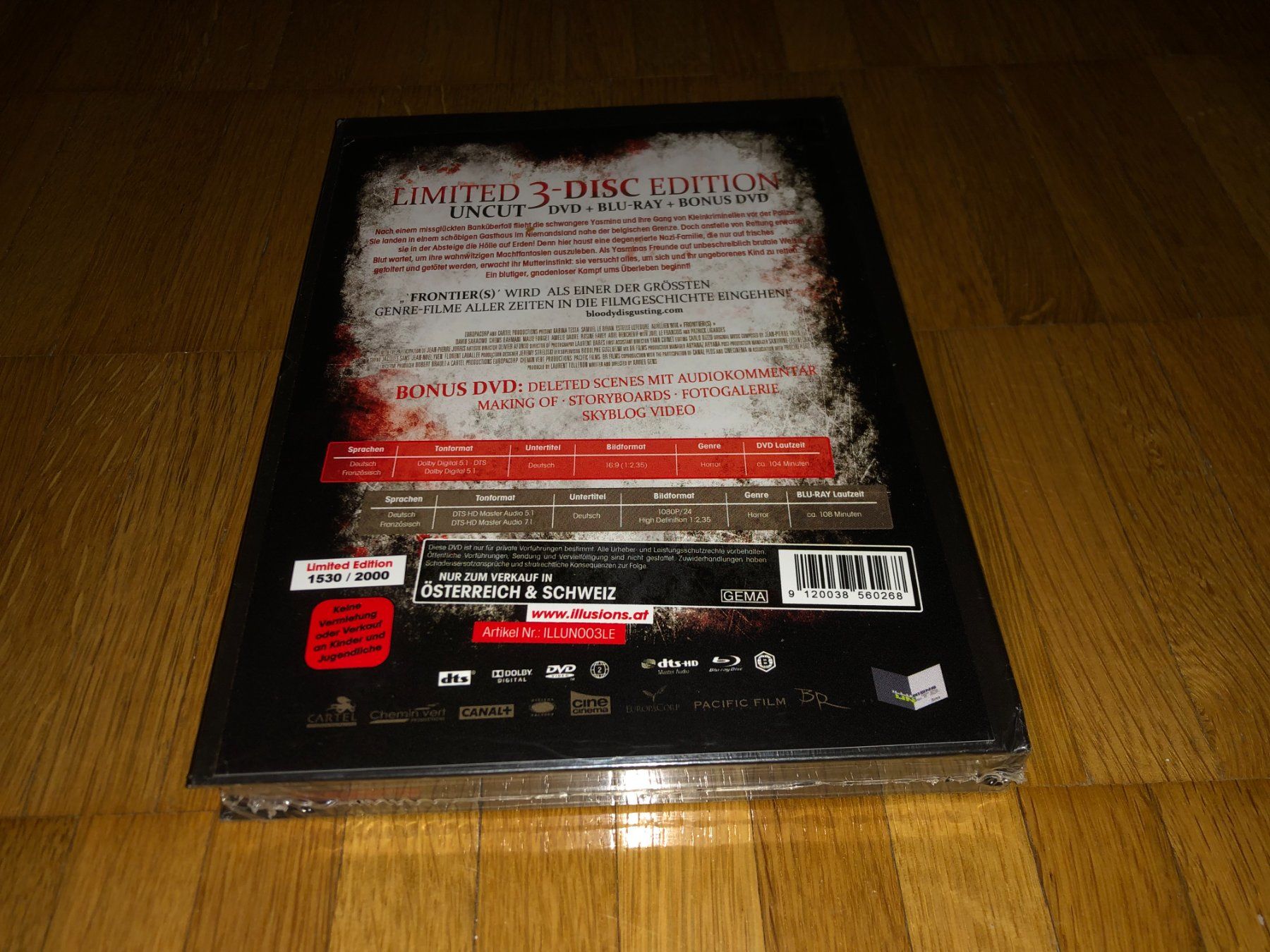 Tutti i DVDs: Frontier(s) - MEDIABOOK - 3 DISC - UNRATED – Nuovo e nell'imballaggio originale da Basel venduto da havsok 1