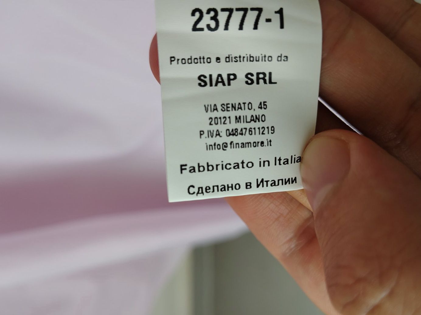 Finamore Hemden: Light Pink Finamore Cotton Shirt 40 – Gebraucht aus Dübendorf von GrimesA 3