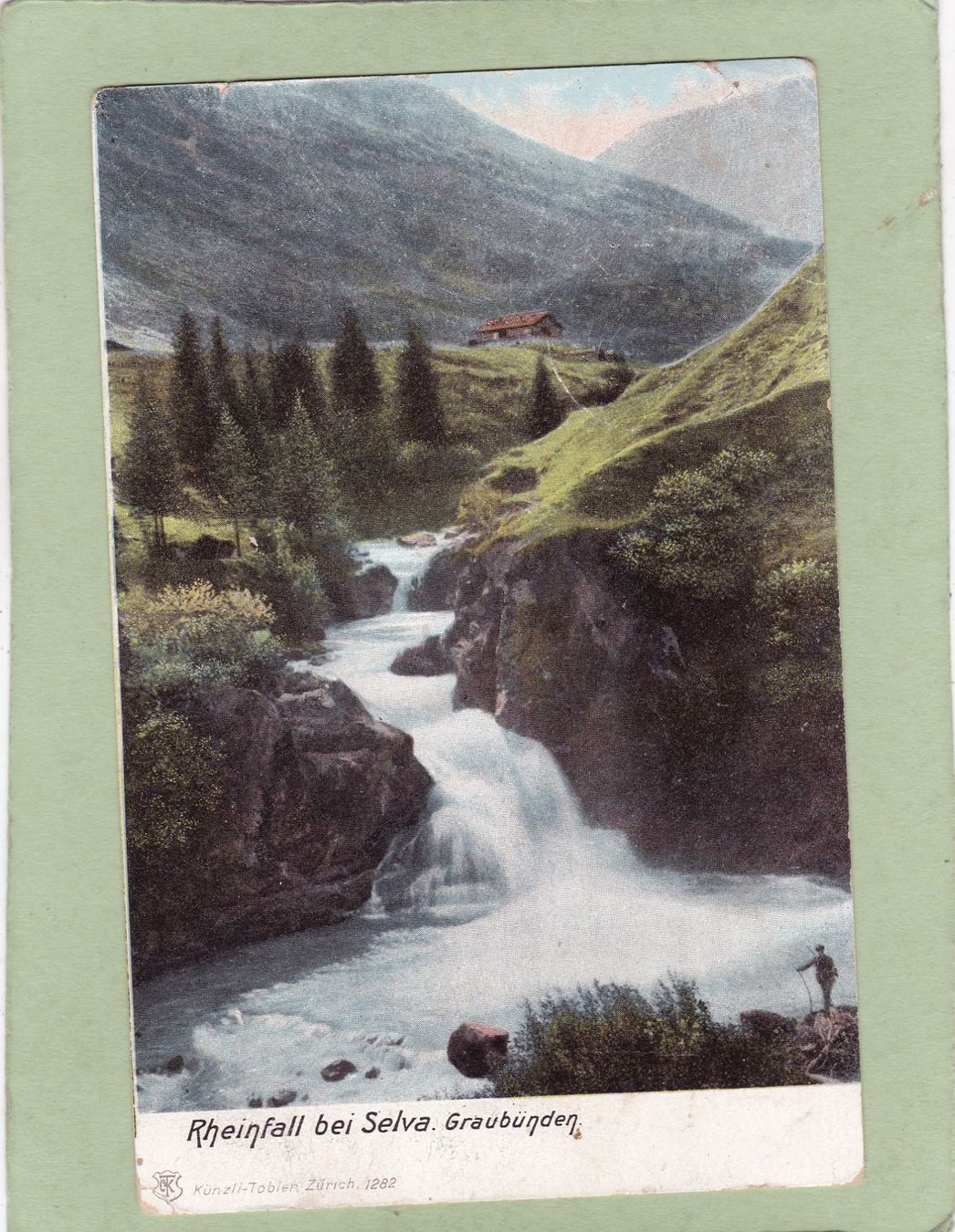 Cartes postales: Rheinfall bei Selva   Marke entfernt – Défectueux à Herisau par Lisegrat2008