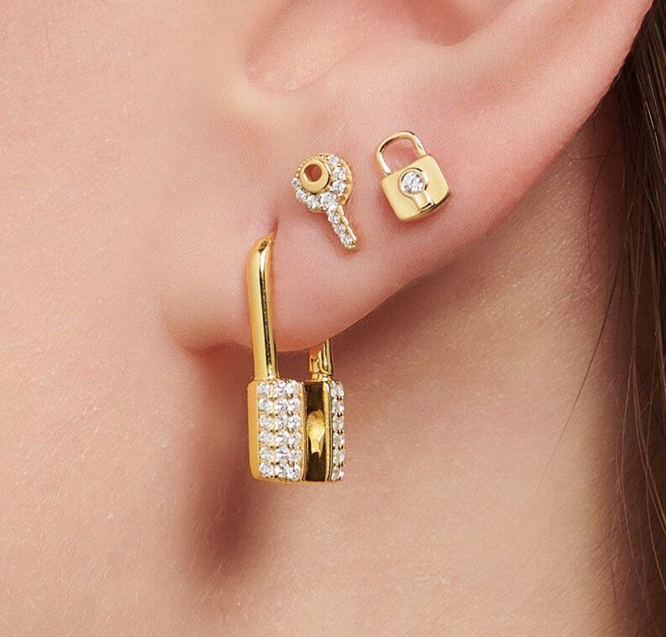 Thomas Sabo Orecchini pendenti & Orecchini a lobo: Thomas Sabo Ohrringe, Schloss Gold – Nuovo e nell'imballaggio originale da Rothenburg venduto da sell-to-move 1
