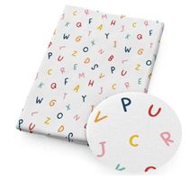 NEUER Stoff Buchstaben 145 x 50cm Polyester-Cotton - 224007