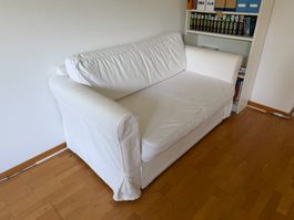 Schlafsofa weiss (2-Sitzer, guter Zustand)