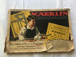 Märklin Metallbaukasten Anleitungsbuch 1-3 gebraucht