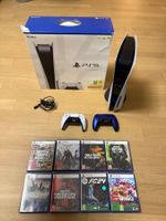 Playstation 5 Disc edition 825GB  + 2 Controller + 8 Spiele