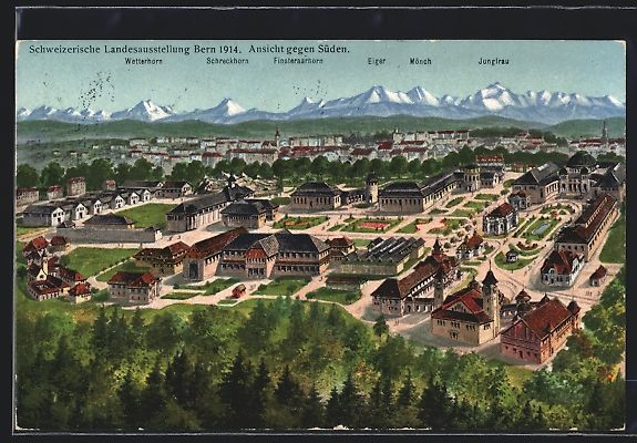Cartoline postali: Bern, Schweizerische Landesausstellung 1 – Usato da Berlin venduto da bartko-reher