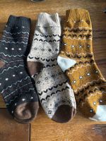 3x Kuschelsocken - flauschig weich-Wohlfühlen- Zeit für Dich