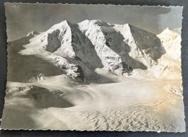 Piz Palü in der Berninagruppe, Fotokarte ca 1950