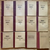 12 alte Bücher Brown Boveri Mitteilungen