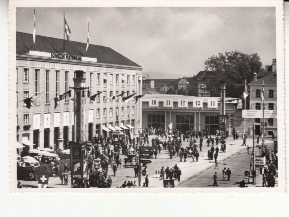 Cartoline postali: Basel MUBA 1953 mit Sonderstempel A. 610 – Usato da Bürglen TG venduto da StampGraf