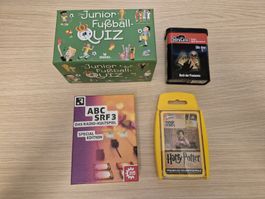 Spiele: Fussball Quiz, ABCSRF3, Story Cards, Top Trumps