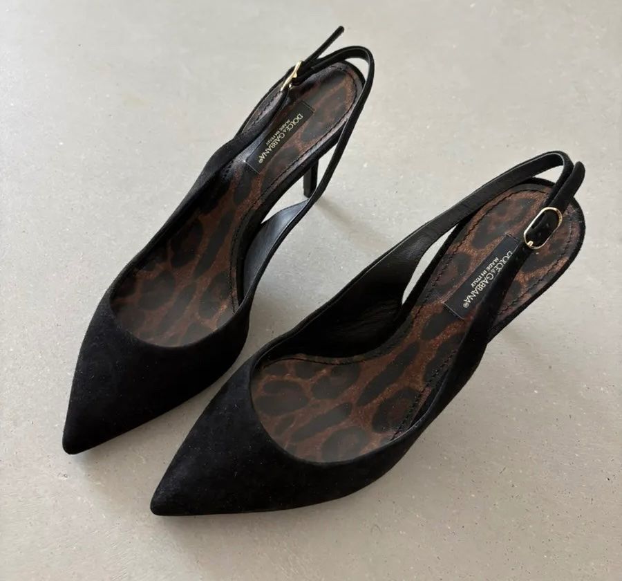 Dolce & Gabbana Scarpe da donna: Dolce & Gabbana Slingback Pumps Gr. 37, schwarz – Nuovo (secondo la descrizione) da Triesen venduto da atos87