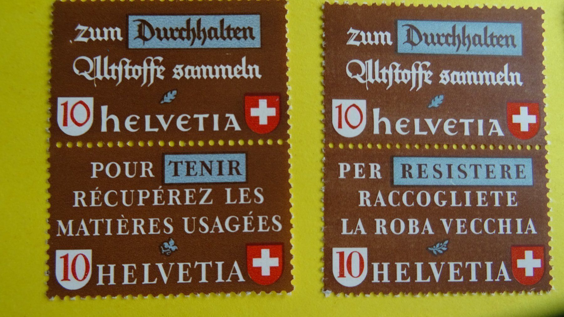 Tutti i francobolli: 1942 ALTSTOFFVERWERTUNG: SATZ COMPLET, postfrisch – Nuovo (secondo la descrizione) da Eschenbach SG venduto da eDaisy 1