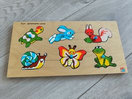 Holz Steckpuzzle Tiere "Fun Animals-2115" - top erhalten!