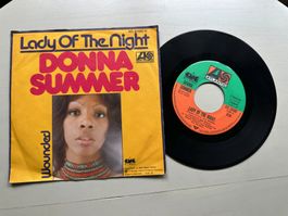 DONNA SUMMER tolle Single Kult Disco 80's Lady of the night
