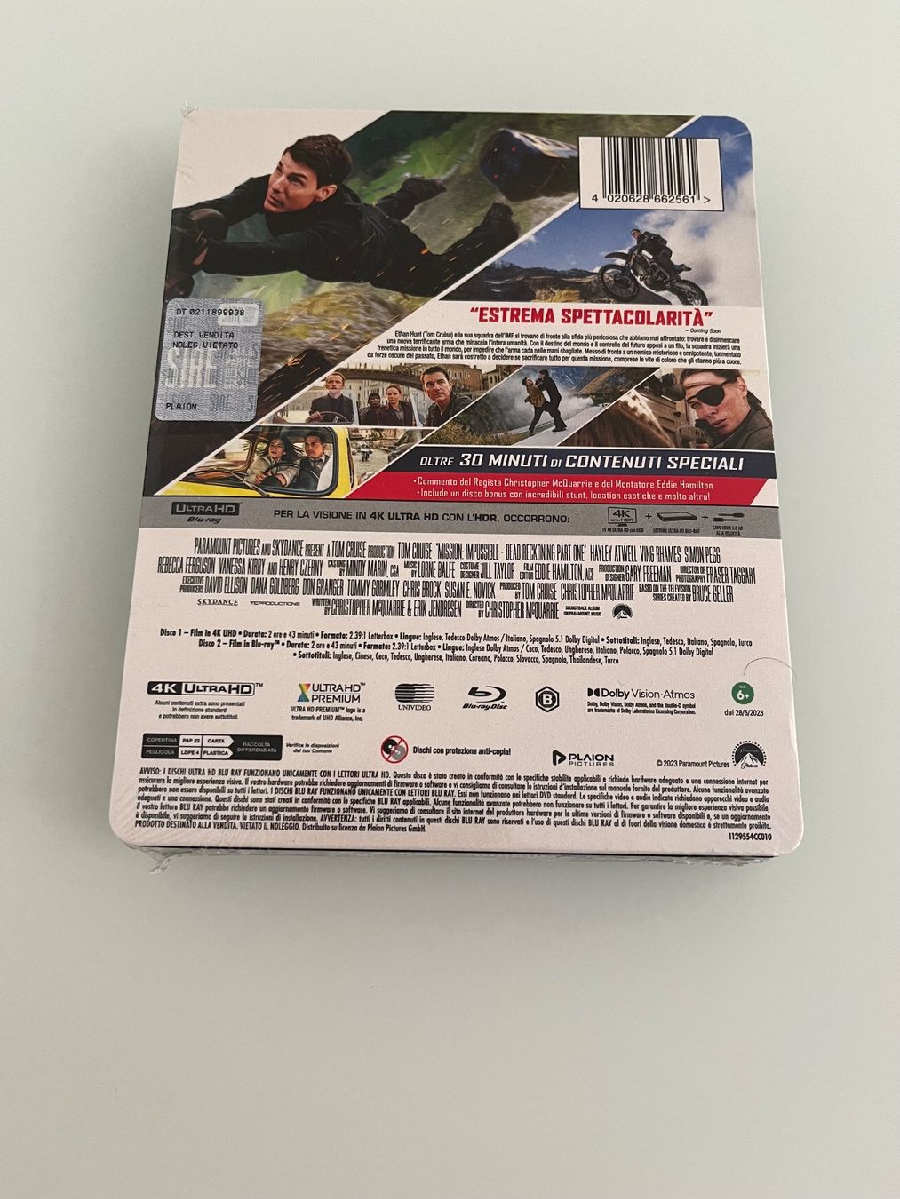 Tutti i DVDs: Mission: Impossible - Dead Reckoning Part 1 (4K +  Blu-Ray) – Nuovo e nell'imballaggio originale da Stabio venduto da rao_x6pt 1