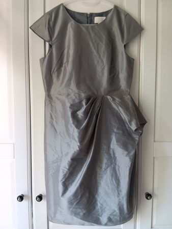 J. CREW Robe en soie/ Seiden Kleid taille/ Grosse 34 (6 US)