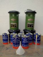 Schweizer Militär Petroleumofen 2x Marke TURM mit Zubehör