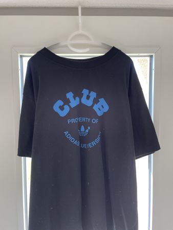 Adidas Club T-Shirt schwarz blau Grösse XL