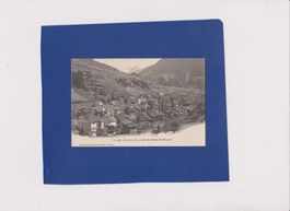 Carte postale Orsières + route du Grand St Bernard