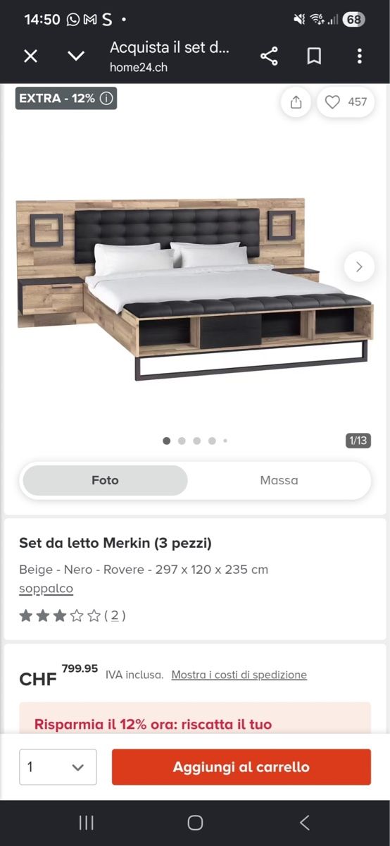 Letti: Vendo Camera da Letto – Usato da Lostallo venduto da nan_2cqk