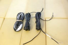 3x Lautsprecherkabel schwarz-weiss