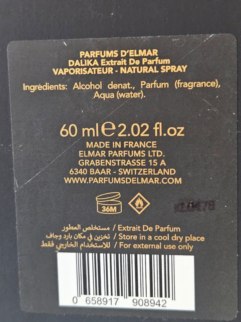 Parfum & Eau de Toilette: Parfums d'Elmar Dalika 60 ml – Gebraucht aus Bex von bes_9dyf 4