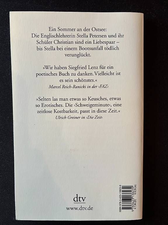 Bücher: Schweigeminute von Siegfried Lenz – Gebraucht aus Frutigen von lauura04 1