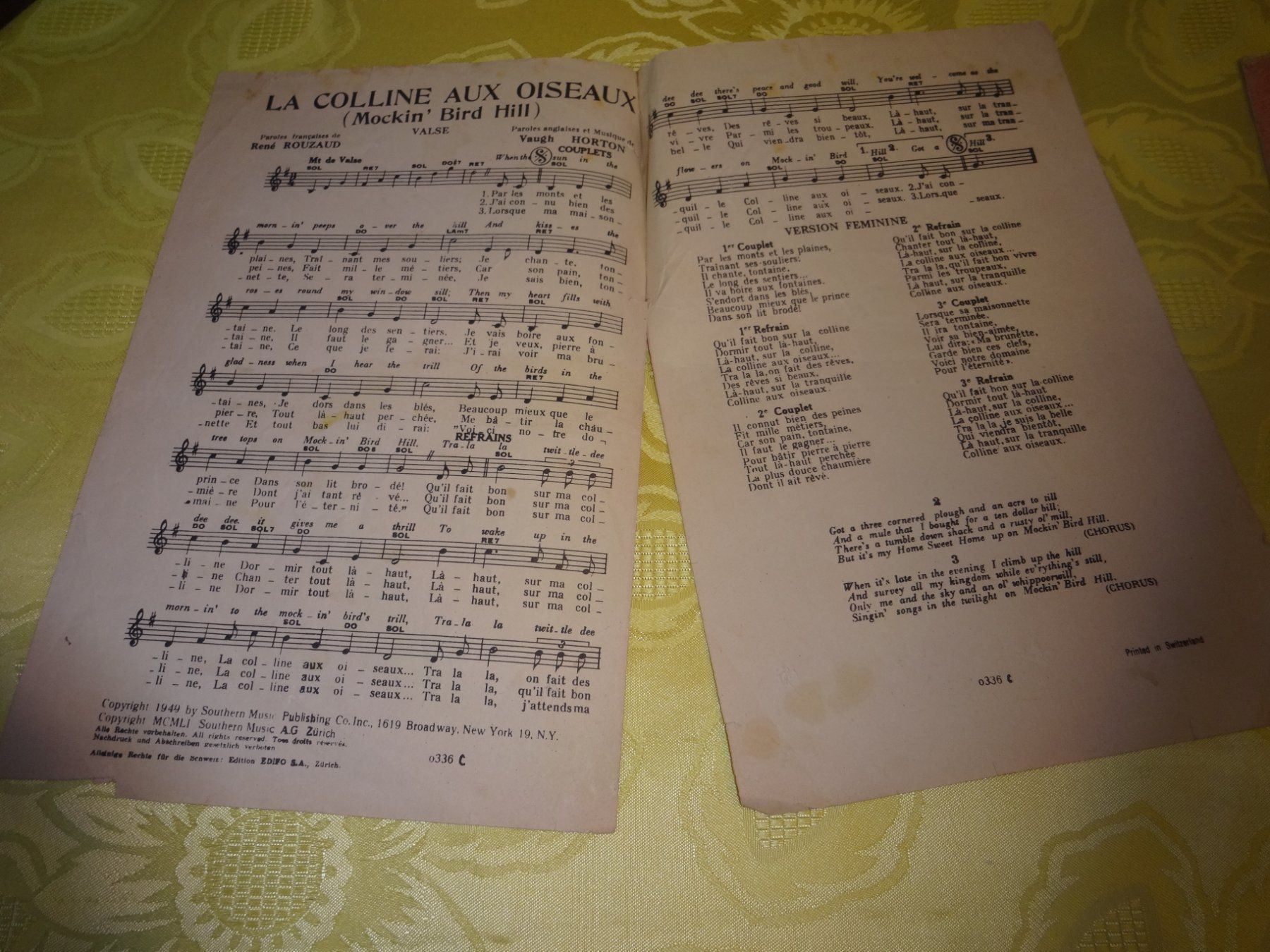Libri: Partitions anciennes - chansons – Usato da Biel/Bienne venduto da milamila02 6