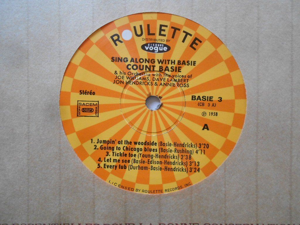 Dischi in vinile: COUNT BASIE  -  SING ALONG WITH BASIE – Usato da Bex venduto da Giorgiob 5