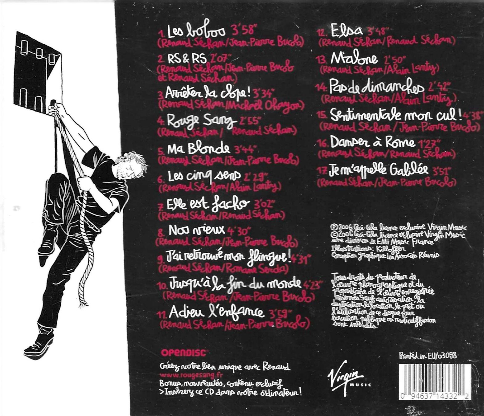 CD: Renaud - Rouge Sang – Usato da Savagnier venduto da Ne2065 1