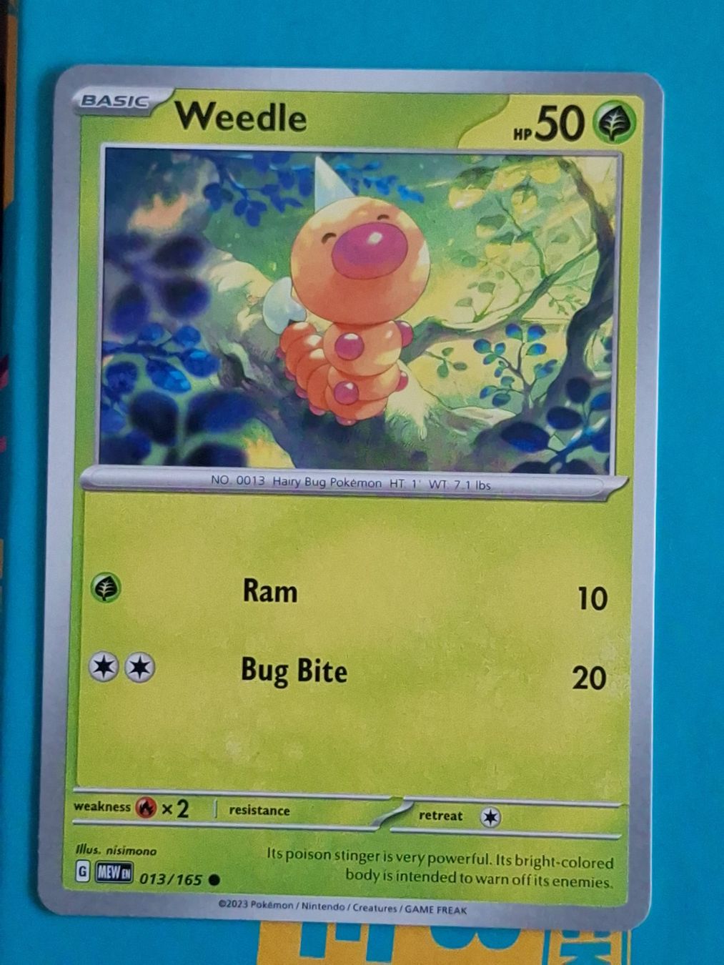 Pokémon Carte collezionabili: Weedle Hornliu - Pokemon Mew 151 – Usato da Altstätten SG venduto da GGsGameshop