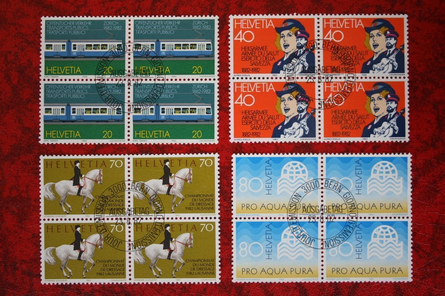Tous les timbres: 1982: 672-675 4er-Block ET – D'occasion à Deitingen par Lglobi