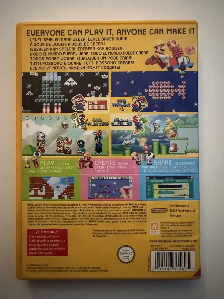 Nintendo Giochi: Super Mario Maker Wii U Game – Usato da Hendschiken venduto da Jamie2006 1