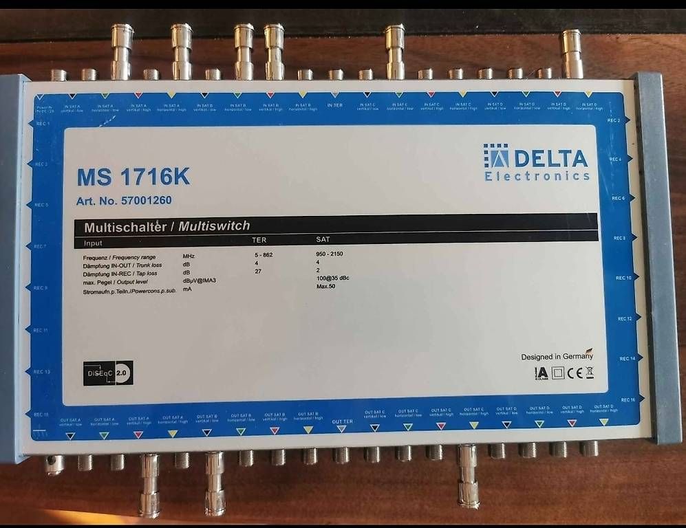 Componenti elettronici: MS 1716K Multischalter/Multiswitch von Delta Electronics – Usato da Oberglatt ZH venduto da fabiru