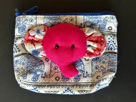 Mini-Täschchen mit Elefantenmotiv