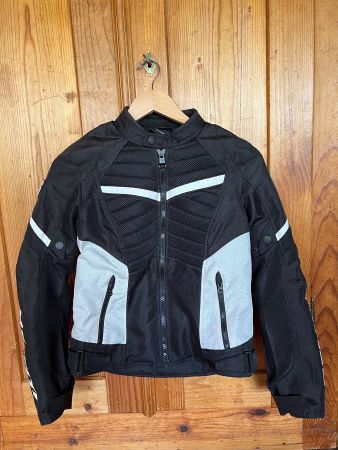 Motorradjacke Rev'It! Arc Air Schwarz-Weiß Damen