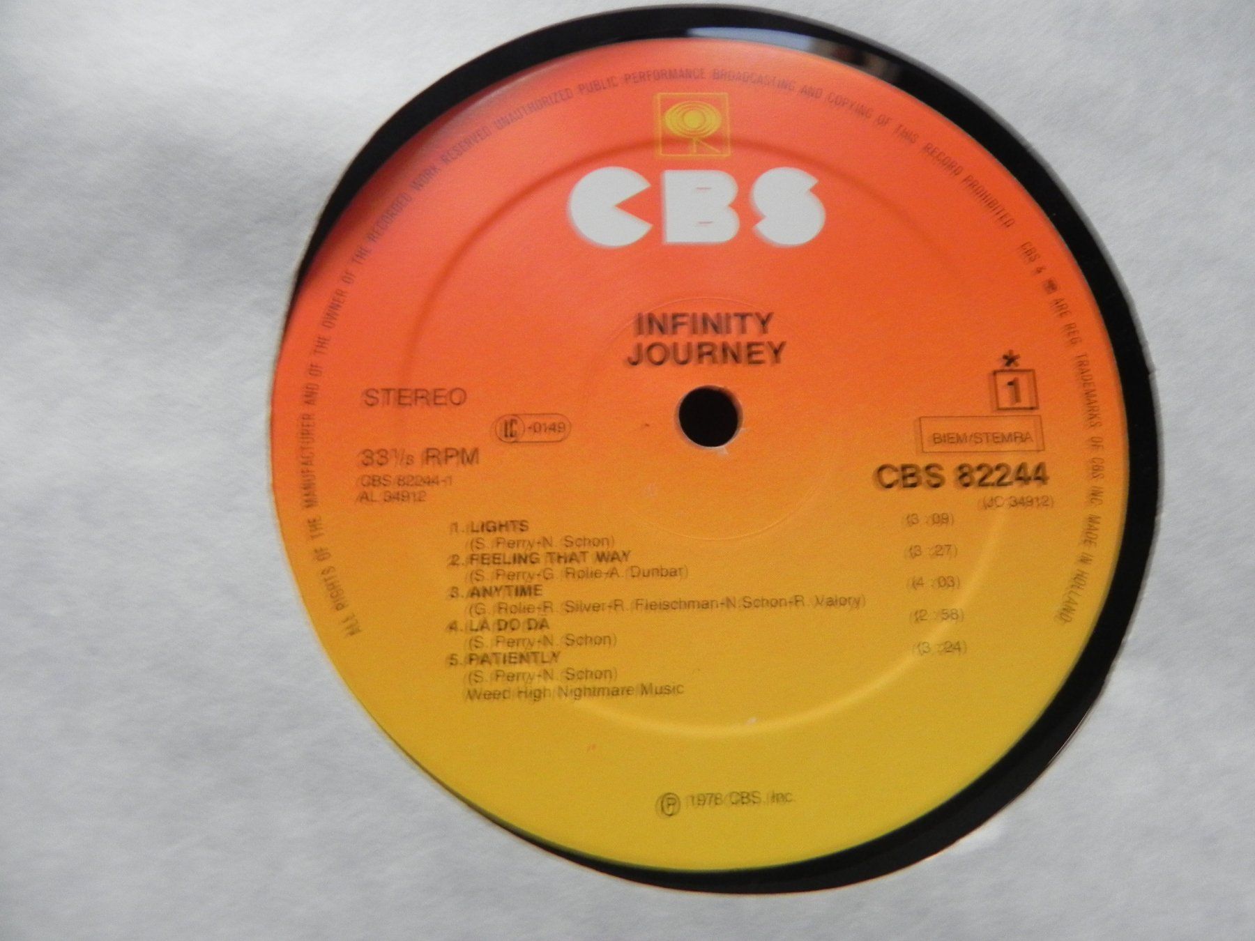 Vinyles: LP USA Progressiv Rock Band Journey 1978 Infinity – D'occasion à Siebnen par krimsie 4
