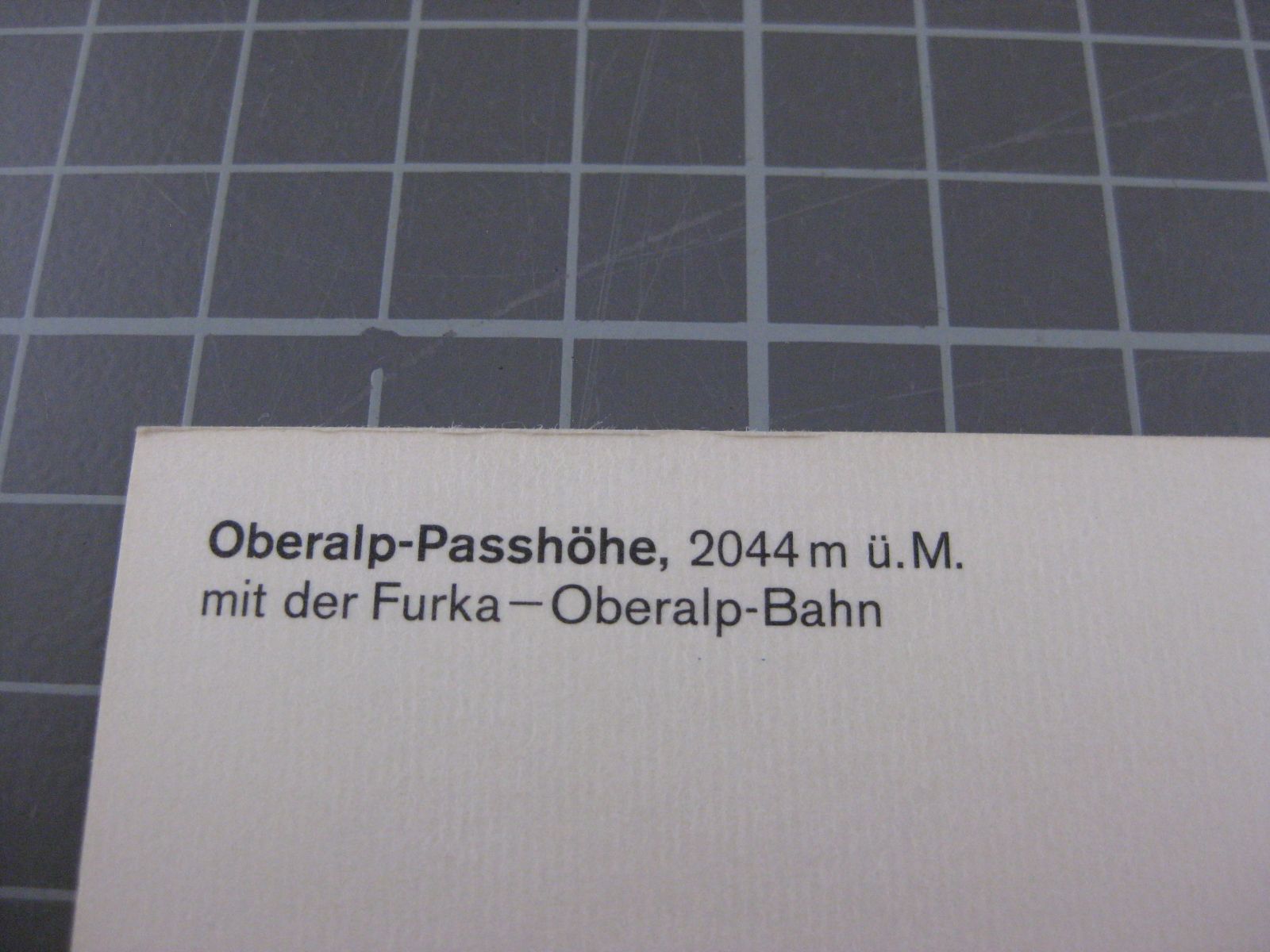 Ansichtskarten: AK Oberalp Passhöhe mit Zug – Gebraucht aus Malters von Marosko 2