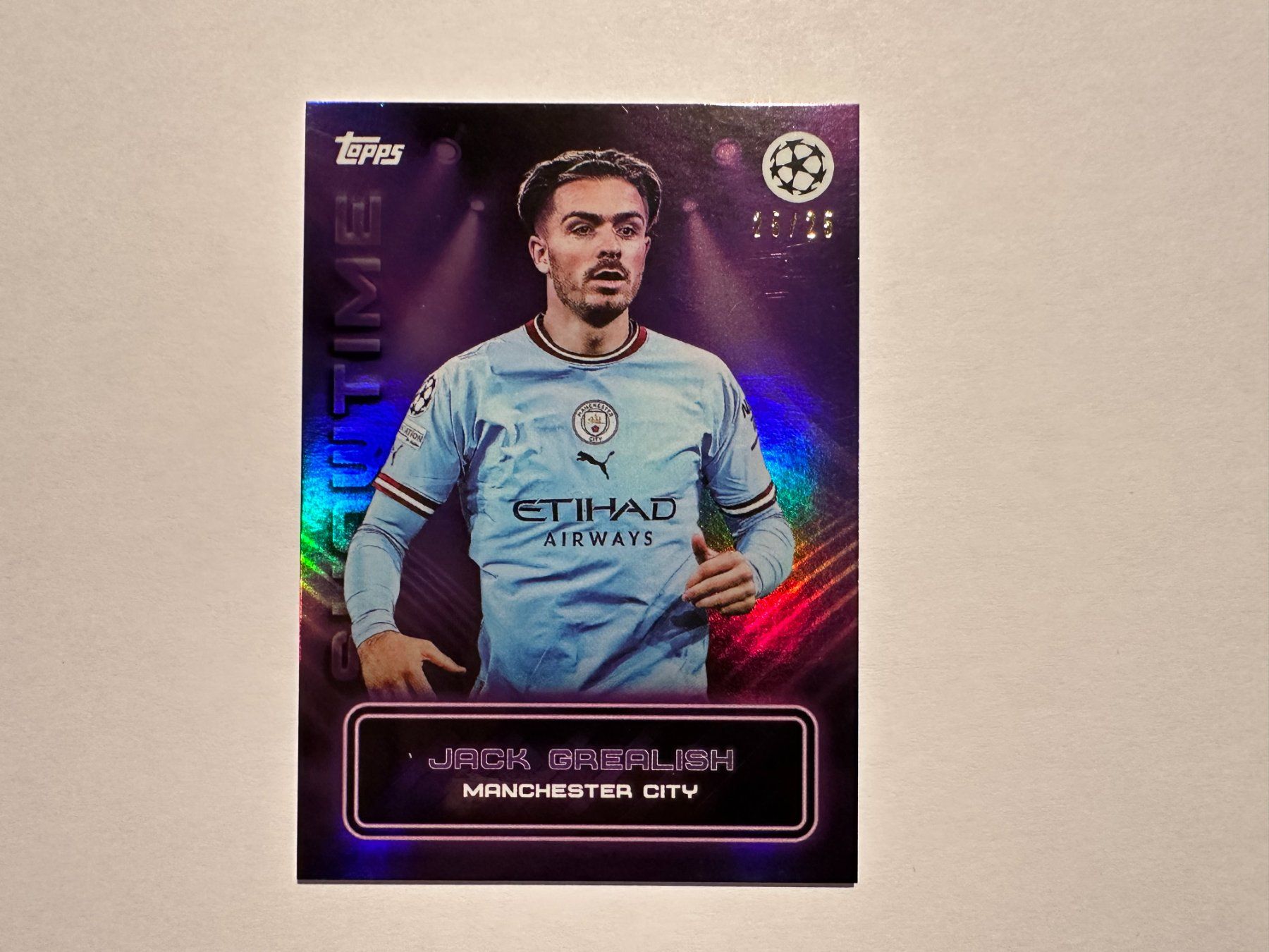 Topps Carte collezionabili: Jack Grealish 2023 Topps Showtime 25/25 – Usato da Hagendorn venduto da Pokecollectorch 1