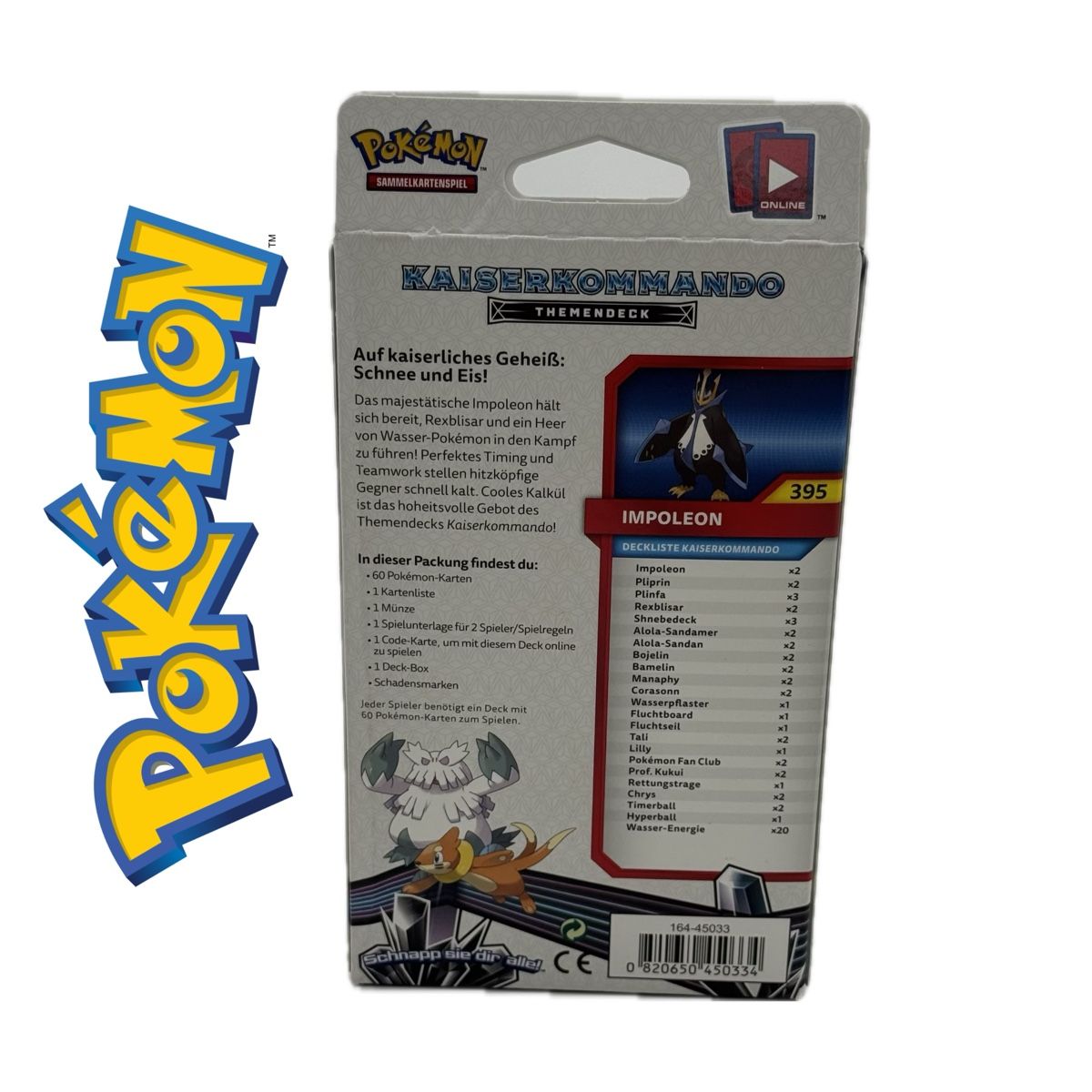 Pokémon Carte collezionabili: Pokémon Kaiserkommando Themendeck | Impoleon | Deutsch – Nuovo e nell'imballaggio originale da Kloten venduto da Warehouse81 3